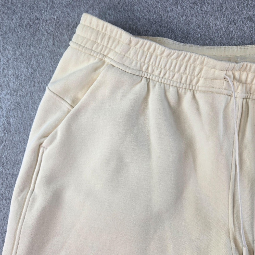 Lululemon Sweatpants Womens 16 White Relaxed Drawstring Pockets Fleece Yoga - Picture 2 of 16